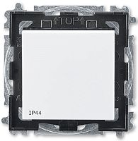 Переключатель без рамки ABB EPJ Levit 1-кл. проходной IP44 белый/дымчатый чёрный картинка